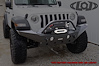 JFB1822 Destroyer Full-Width Front Bumper w/Bull Bar Fits Select Jeep Wrangler JL/Gladiator JT [Bare Steel] - image 1
