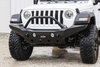 JFB1823 Destroyer Full-Width Front Bumper w/Bull Bar Fits Select Jeep Wrangler JL/Gladiator JT [Black Powder Coat] - image 3