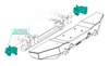 JFT1801 Frame Tie-in Bracket, For Front Bumper Fits Select Jeep Wrangler JL/Gladiator JT [Black Powder Coated] - image 2