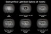 JLB1820 Destroyer Rear Light Bezel, Flush Mount Cube Lights Jeep Wrangler JL/JK/TJ/LJ/YJ/Gladiator JT; Ford Bronco [Bare] - image 2