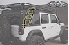 JLD0793 Destroyer Roof Rack Passenger Side Ladder Fits Select Jeep Wrangler JK/JL [Black Powder Coated] - image 1