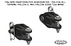 JTB0730 Tow Bar Adapters Jeep Wrangler JL/JK/TJ/LJ/YJ/Gladiator JT; Ford Bronco [Black] - image 1