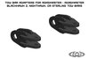 JTB0740 Tow Bar Adapters Fits Select Ford Bronco/Jeep Wrangler JL/JK/TJ/LJ/YJ/Gladiator JT [Black Powder Coat] - image 2