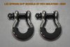 SHK1000 LoD Offroad 3/4 in. Shackle Kit with Isolators Fits Select Jeep/Chevy/Ford/GMC/Dodge; All LoD Models [Grey] - image 2