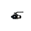 Shut-Off Valve [4676 Series, -8 AN Male Threads Inlet to -8 AN Female Threads Outlet, Black]