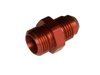 Carburetor Inlet Fitting [5000 Series, 5/8 in.-20 Male Threads to -6 AN Male Threads, Red] - image 1