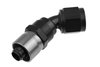 Hose End [7000 Series, -8 AN Hose to -8 AN Female Threads, 45 Degree, Black]