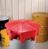 DRM672-BK Universal Poly/Steel 55-Gallon Drum Funnel with Hinged Lid [Black] - image 2