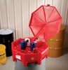 DRM672-BK Universal Poly/Steel 55-Gallon Drum Funnel with Hinged Lid [Black] - image 3