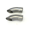 Side Tube Turnouts Without Muffler Uncoated - image 1