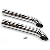 Side Tube Turnouts Without Muffler Chrome - image 1