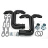 265-400 Small Block Header Chevy Engine on Ford Chassis Hi-Temp Black Coating - image 1