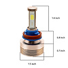 H11LED4S H11 4-Sided Plug-N-Play LED HeadLight Kit, 2,500 LUX, 6,000 Lumens, w/ OEM Kelvin Color - image 1