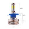 H4LED4S H4 4-Sided Plug-N-Play LED HeadLight Kit, 2,500 LUX, 6,000 Lumens, w/ OEM Kelvin Color - image 1