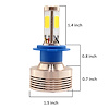 H7LED4S H7 4-Sided Plug-N-Play LED HeadLight Kit, 2,500 LUX, 6,000 Lumens, w/ OEM Kelvin Color - image 1