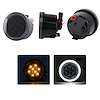 JJKDRLH Turn Signal Amber LED Light Kit, w/ White DRL HALO, Fits 06-17 Jeep Wrangler JK - image 1