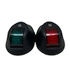 MSPS12BSGR 12 V-24V Marine Starboard GREEN & Port RED LED Light set, w/ Black Shell Marine Sport Lighting - image 1
