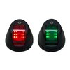 MSPS12BSGR 12 V-24V Marine Starboard GREEN & Port RED LED Light set, w/ Black Shell Marine Sport Lighting - image 3