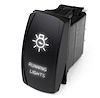 MSTLS01W Marine Sport LED Rocker Switch, w/ White LED Radiance, Running Lights - image 1