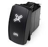 MSTLS10W Marine Sport LED Rocker Switch, w/ White LED Radiance, GPS - image 1