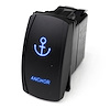 MSTLS17B Marine Sport LED Rocker Switch, w/ Blue LED Radiance, Anchor - image 1