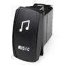 MSTLS24W Marine Sport LED Rocker Switch, w/ White LED Radiance, Music - image 1