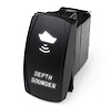MSTLS25W Marine Sport LED Rocker Switch, w/ White LED Radiance, Depth Finder - image 1
