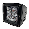 RS-4L-3X316W Street-Series 3x3 in. 16W 4-LED Auxiliary Cube Spot Light, w/ Amber Optional Cover - image 1