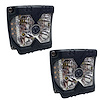 RS02SC 40W - LED Auxiliary Cube Light, w/ Amber Side Strobe, Profession-Grade, w/ Clear Lens, Pair, - image 1