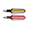 RS0410RA Motorcycle RED / AMBER Road Safety Brake & Turn Signal Combo LED Lighting Kit, IP67, Fits rear of Bike - image 2