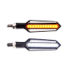 RS0410WA Motorcycle White / Amber Road Safety DRL & Turn Signal Combo LED Lighting Kit, IP67, Fits front of Bike - image 1