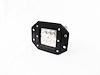 RS-18W6LED-FM BLACK SHELL Flush Mountable 18W 6-LED High-Powered 3x3 LED Spot Light, w/ White L.E.D. - image 1