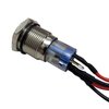 RS-2P16MM-LEDB 16 mm LED 2-Position On/Off Switch, Blue, Chrome Finish - image 2