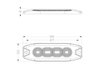 RS3020BSP WHITE-AMBER Strobe Pro-Series 4-LED Ultra thin-Style marker strobes, w/stylish Clear Lens Face - image 2
