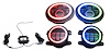 RS3037050 7 in. HeadLights & 4 in. FogLights ColorSMART Combo Complete RGB Multi-Color Kit, Fits Jeep Wrangler - image 1
