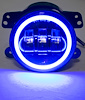 RS-4FHALOB 4 in. 30W/1440LM LED Fog Light Kit, w/ Blue LED Halo, Fits 2007-2017 Jeeps - image 1