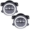 RS-4FHALOW 4 in. 30W/1440LM LED Fog Light Kit, w/ White LED Halo, Fits 2007-2017 Jeeps - image 2