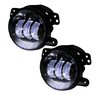 RS-4FHALOW 4 in. 30W/1440LM LED Fog Light Kit, w/ White LED Halo, Fits 2007-2017 Jeeps - image 3