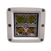 RS4L3X316W-W Marine-Series 3x3 in. 16W - 4-LED Cube Docking Spreader Light, w/ Optional Amber Anti-Fog Cover, White - image 2