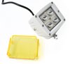 RS4L3X316W-W Marine-Series 3x3 in. 16W - 4-LED Cube Docking Spreader Light, w/ Optional Amber Anti-Fog Cover, White - image 4