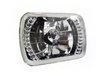 RS4X6SH4LED-W 4 x 6 in. Diamond Cut H4 Conversion Lens, w/ Recessed LED Halo, White - image 2
