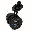 RS50782 Socket sized Dual Port USB 3.1Amp, w/ Blue LED - image 1