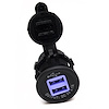 RS50884  2 Port USB Socket, 3.1A, Input: DC12 V/24V, Output: DC5V 3.1A, 4led inside - image 1