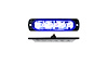 RS70016B 6-LED Ultra Slim Flush Mount 19-Flash Pattern Marker Strobe Light, Blue - image 1