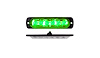 RS70016G 6-LED Ultra Slim Flush Mount 19-Flash Pattern Marker Strobe Light, GREEN - image 1