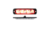 RS70016R 6-LED Ultra Slim Flush Mount 19-Flash Pattern Marker Strobe Light, Red - image 1