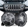RS9JLAAH 9 in. Adjustable Angle Beam 108W Headlight, 2018+ Jeep Wrangler JL, w/ X-HALO DRL Functions, Pair - image 3