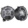 RS9JLAAH-RH 9 in. Adjustable Angle Beam 108W Headlight, w/ X-HALO DRL Functions + Round WHITE HALO - image 1
