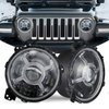 RS9JLAAH-RH 9 in. Adjustable Angle Beam 108W Headlight, w/ X-HALO DRL Functions + Round WHITE HALO - image 3