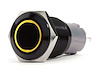 RS-B19MM-LEDY 19 mm 2-Position 12 V On/Off Pre-Wired Switch, w/ YELLOW LED & Black Flush Mount Finish - image 1